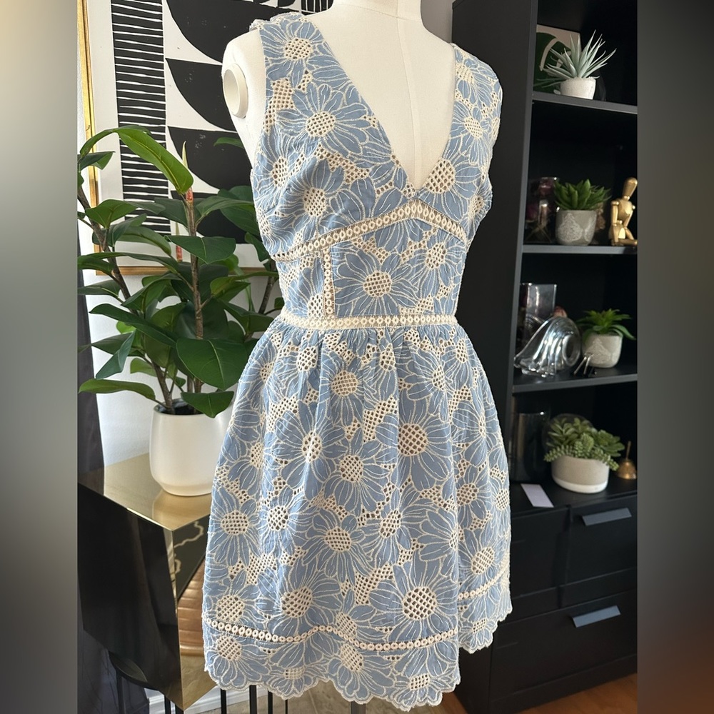 Adelyn Rae Embroidered Mini Dress - Picture 4 of 11